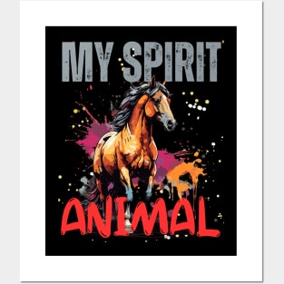 Horse Spirit Animal Posters and Art